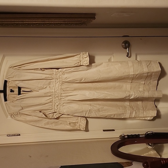 J. Crew Cream Long Sleeve Dress - Picture 2 of 6